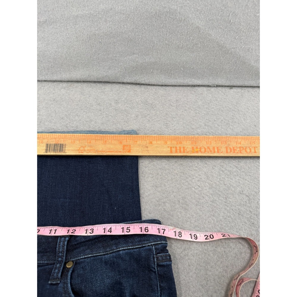 Liverpool Slim Boyfriend Jeans Women 12/31 Vintage Super Dark Indigo Wash Cuffed - Picture 8 of 11
